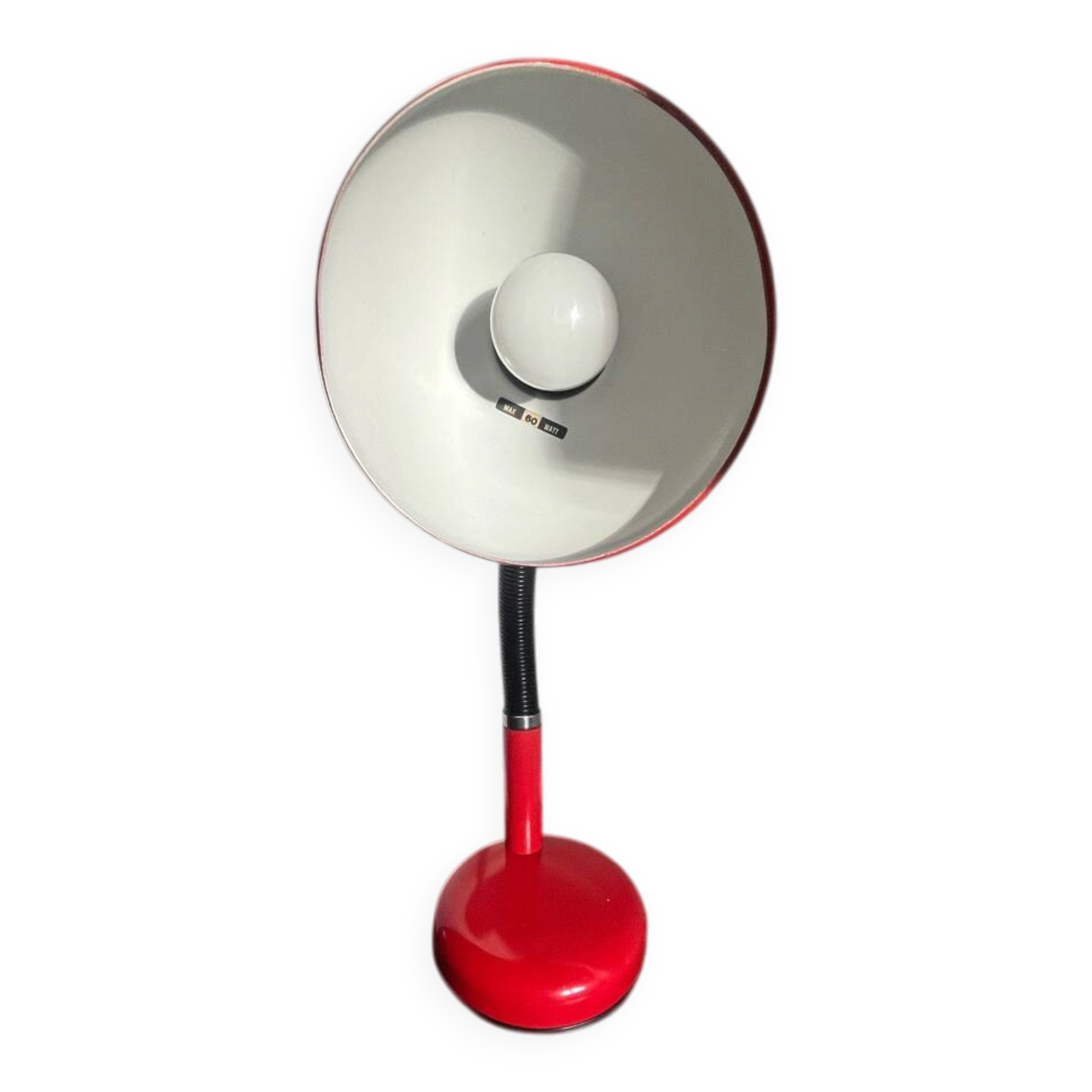 Vintage orange/red table lamp Kerma Keur