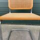 Lot de 4 chaises Cesca modèle b32 en chrome fabriqué en italie par Marcel Breuer