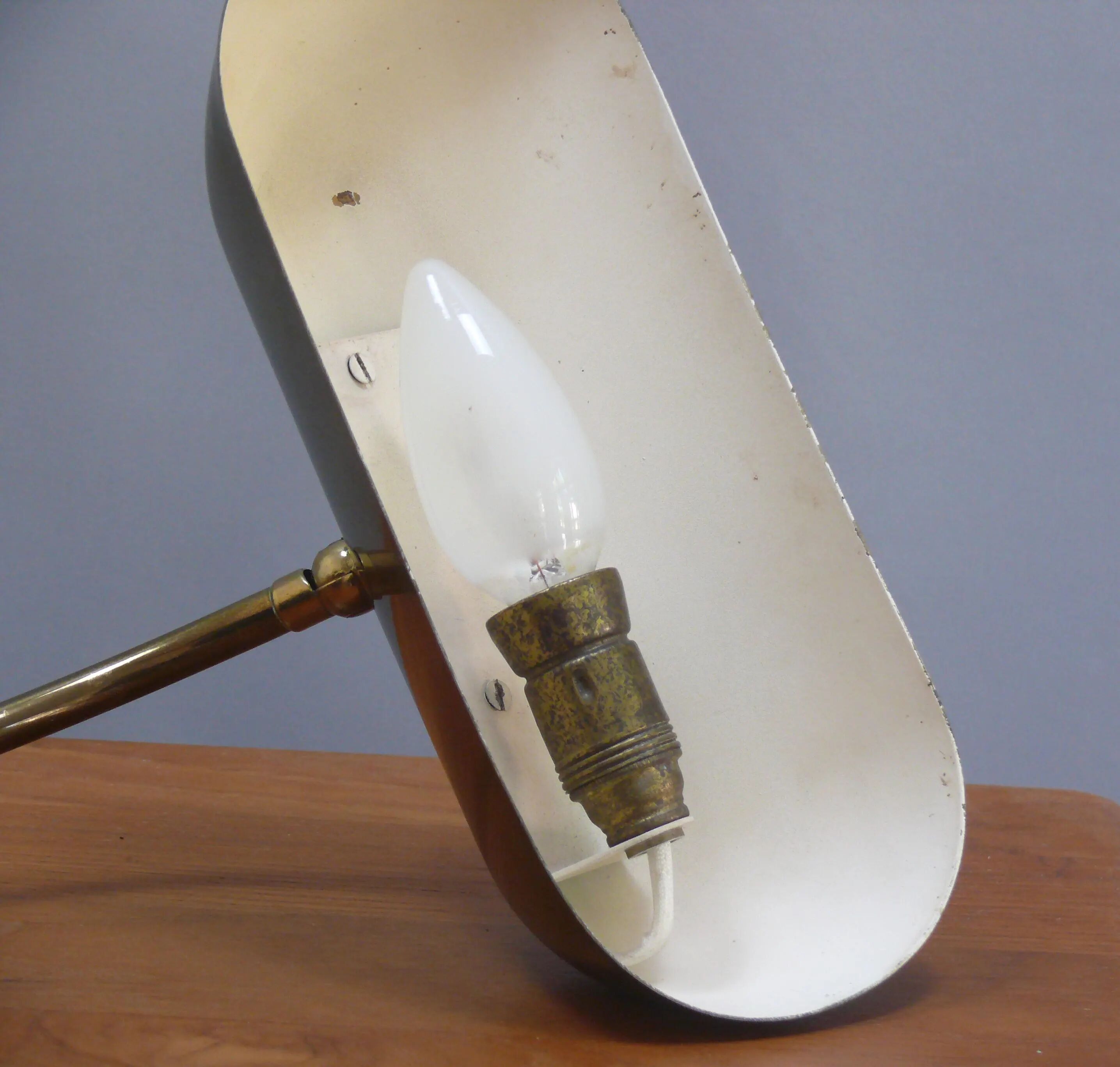 Vintage piano lamp, brass, 1960s, JBS