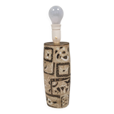 Large ceramic table lamp from Danish Royal Copenhagen.