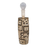 Large ceramic table lamp from Danish Royal Copenhagen.