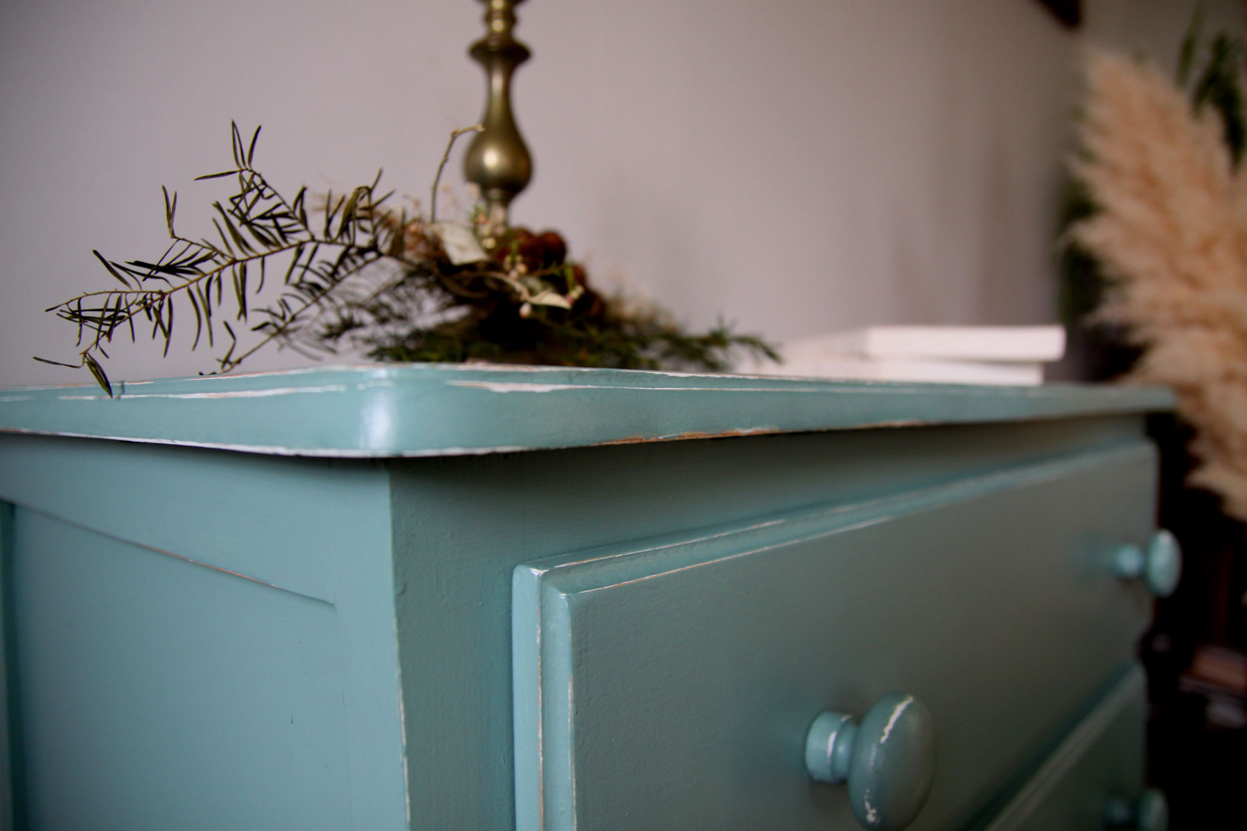 Vintage green dresser