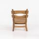 Brutalist lounge chair in solid oak by Dittmann & Co. for AWA Radboud