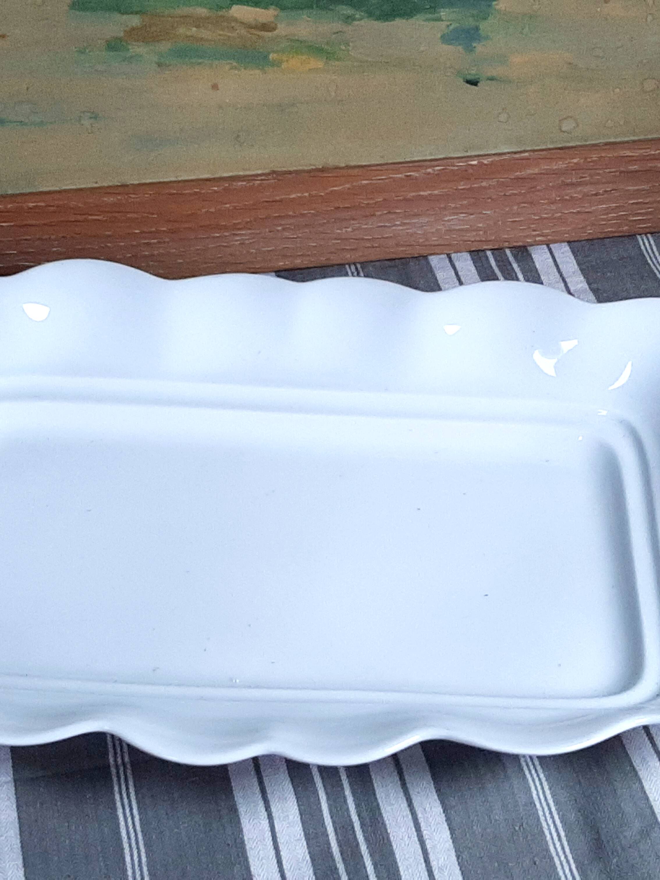 Limoges porcelain asparagus dish