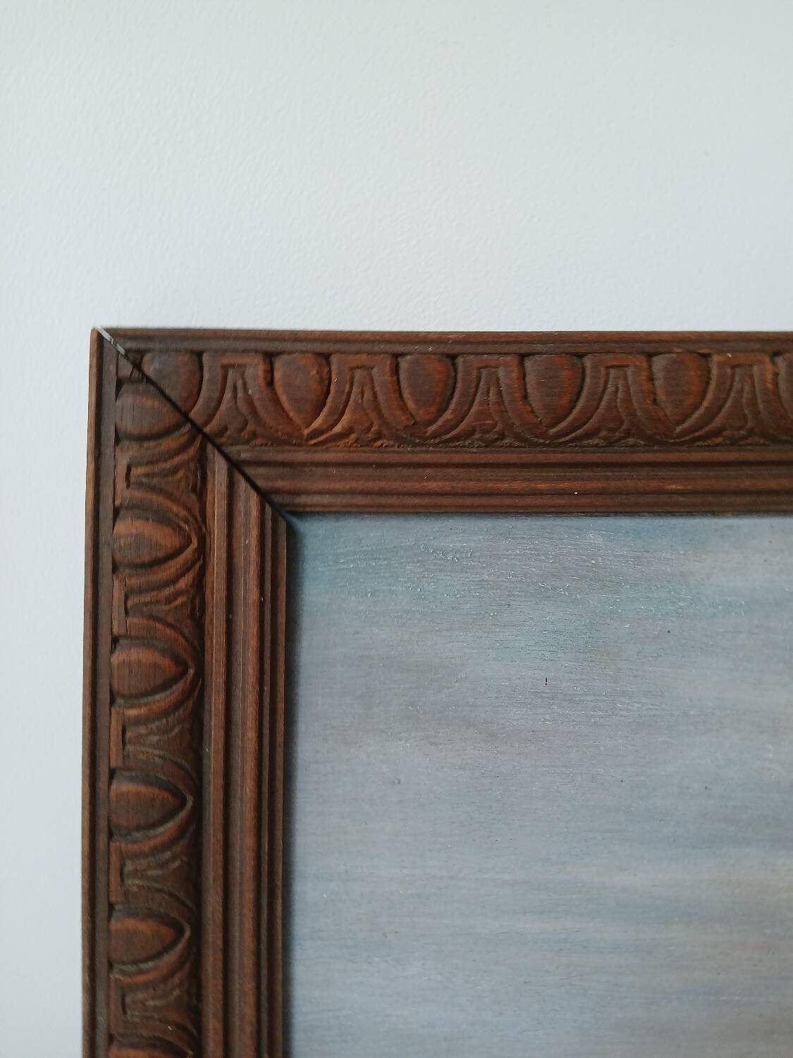 Painting on wood "seaside"