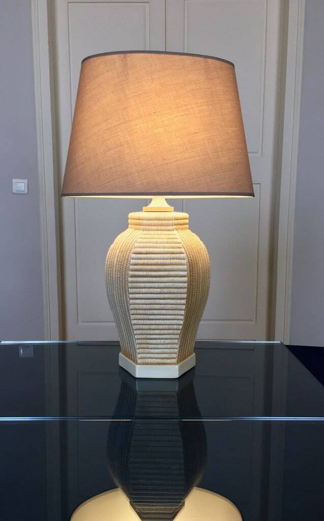 Vintage Living Room Lamp Base - Ceramic Earthenware Decoration 1970 -1980