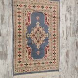 Handmade wool and silk Persian rug