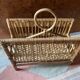 Rattan magazine holder