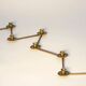 Lars Holmstrom Margareta brass candlestick for Arvika 11 candles 1940s