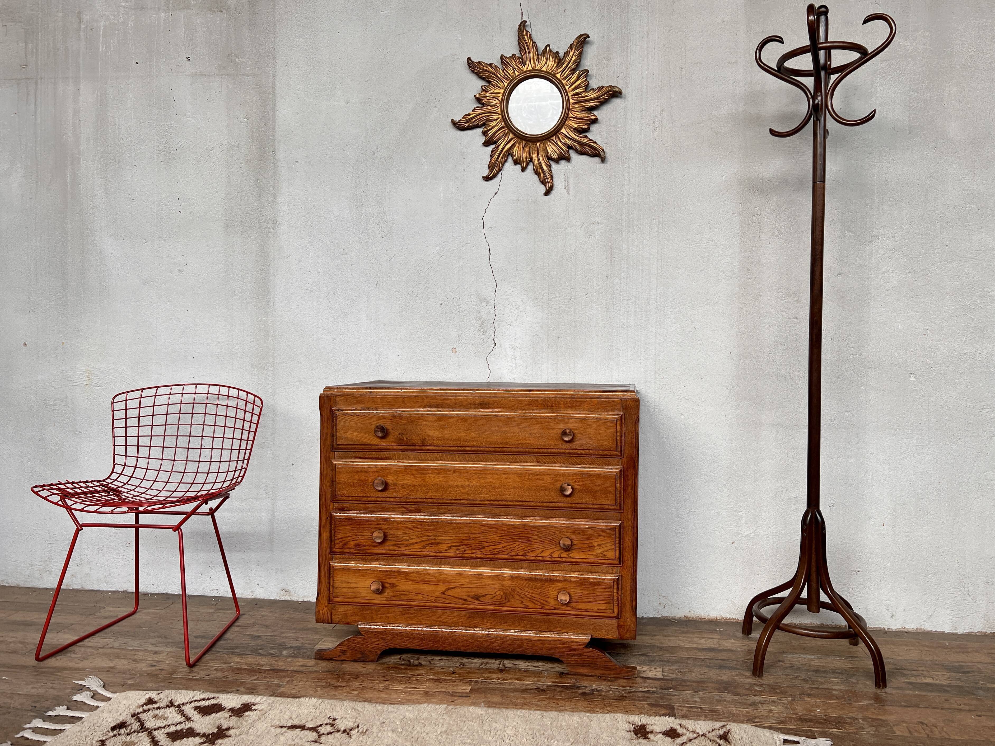 Commode style art deco 1950 1960 handles pink brass