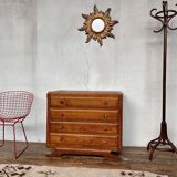 Commode style art deco 1950 1960 poignées rose laiton