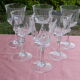Lot de 6 verres à eau en cristal d'Arques modèle auteuil
