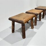 Stools/plant stands/vintage wooden side table