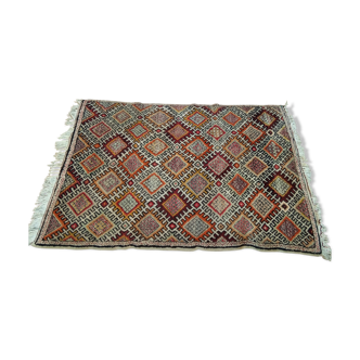 Old Berber carpet from the 1960 Morocco average atlas 213x160cm