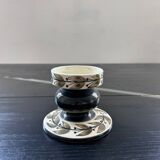 Scandinavian candle holder with plant decoration