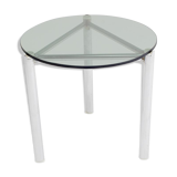 Side table with frame in chrome and glass 1960 s