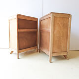 Pair of large restored bedside tables