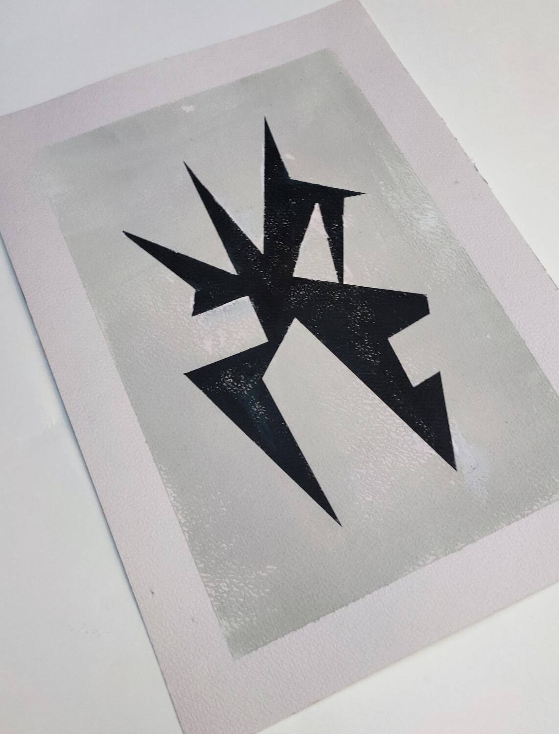 Modern geometric painting