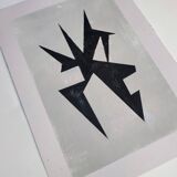 Modern geometric painting