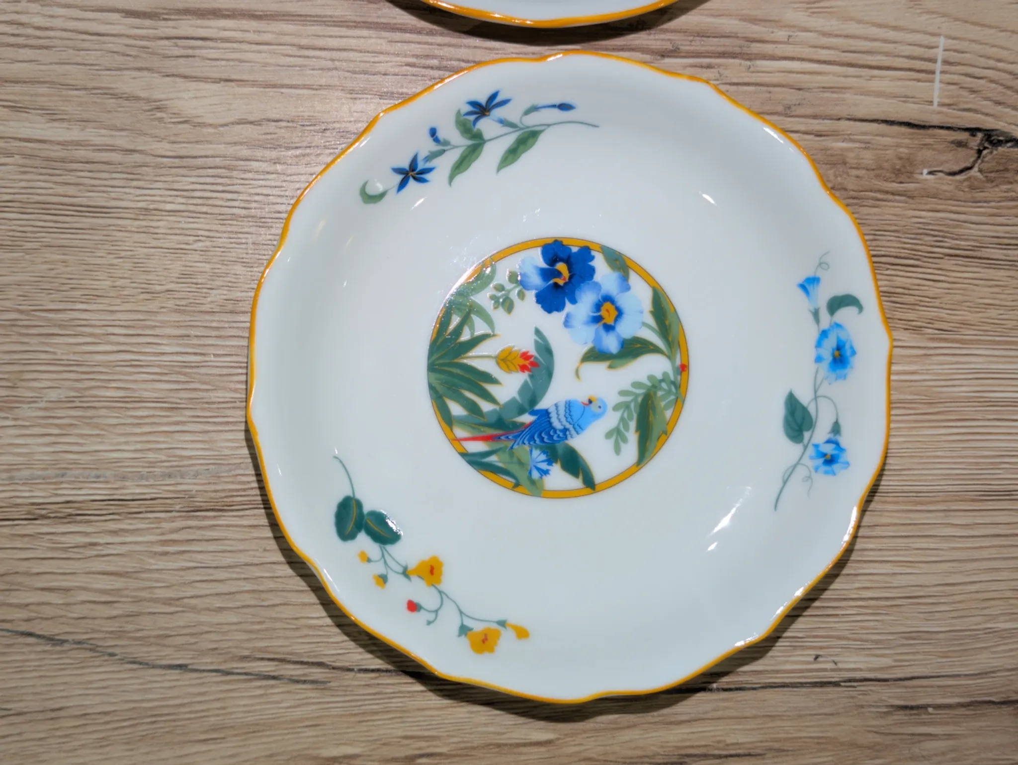 Pair of Saucer / Bowls Japanese Porcelain ARA Pier Import Decor