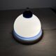 Vintage glass blue and white wall lamp sconce , 1970s