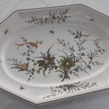 Large octagonal earthenware dish Lallier in Moustiers