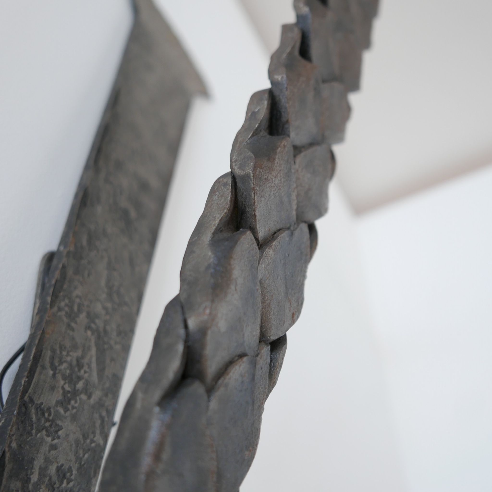 Brutalist Mid-Century Iron Wall Light