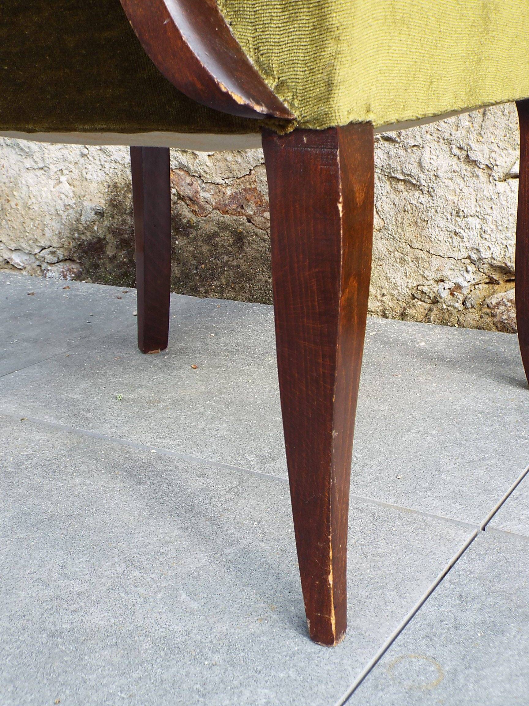 Fauteuil bridge art déco