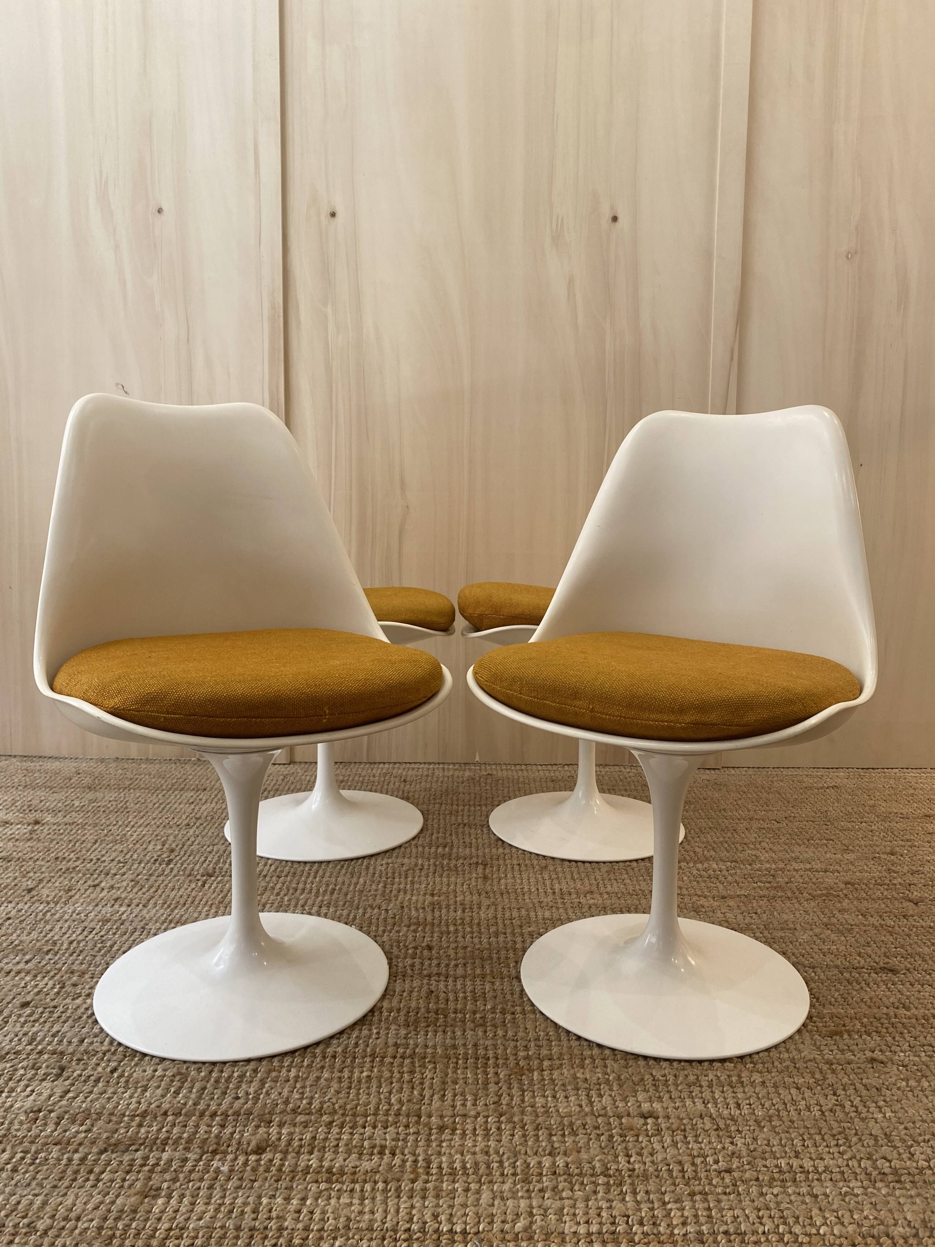 4 Chaises Tulipes Knolll - Eero Saarinen - Vintage