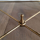 Pull-out tables brass Suite. Around 1940.