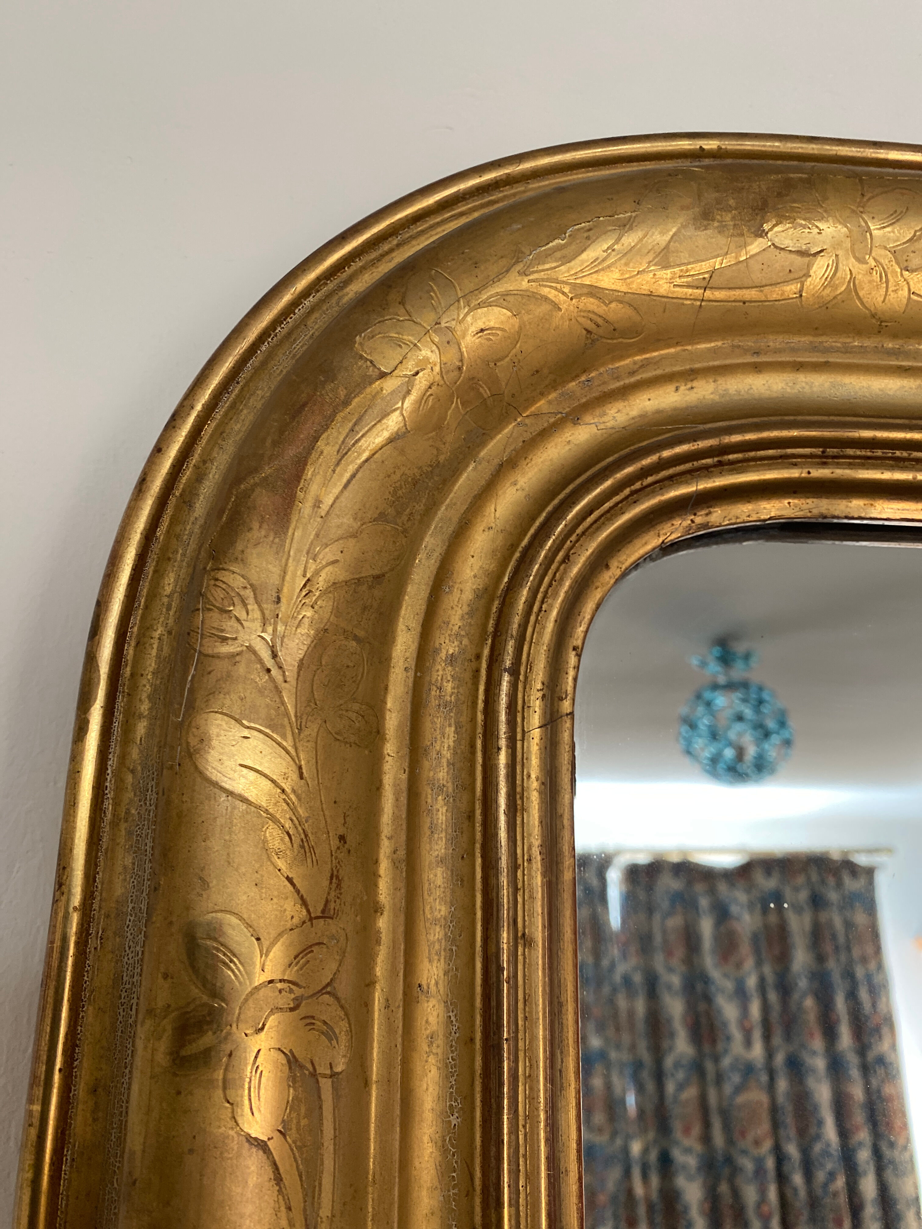 Louis Philippe golden mirror 148 x 102 cm