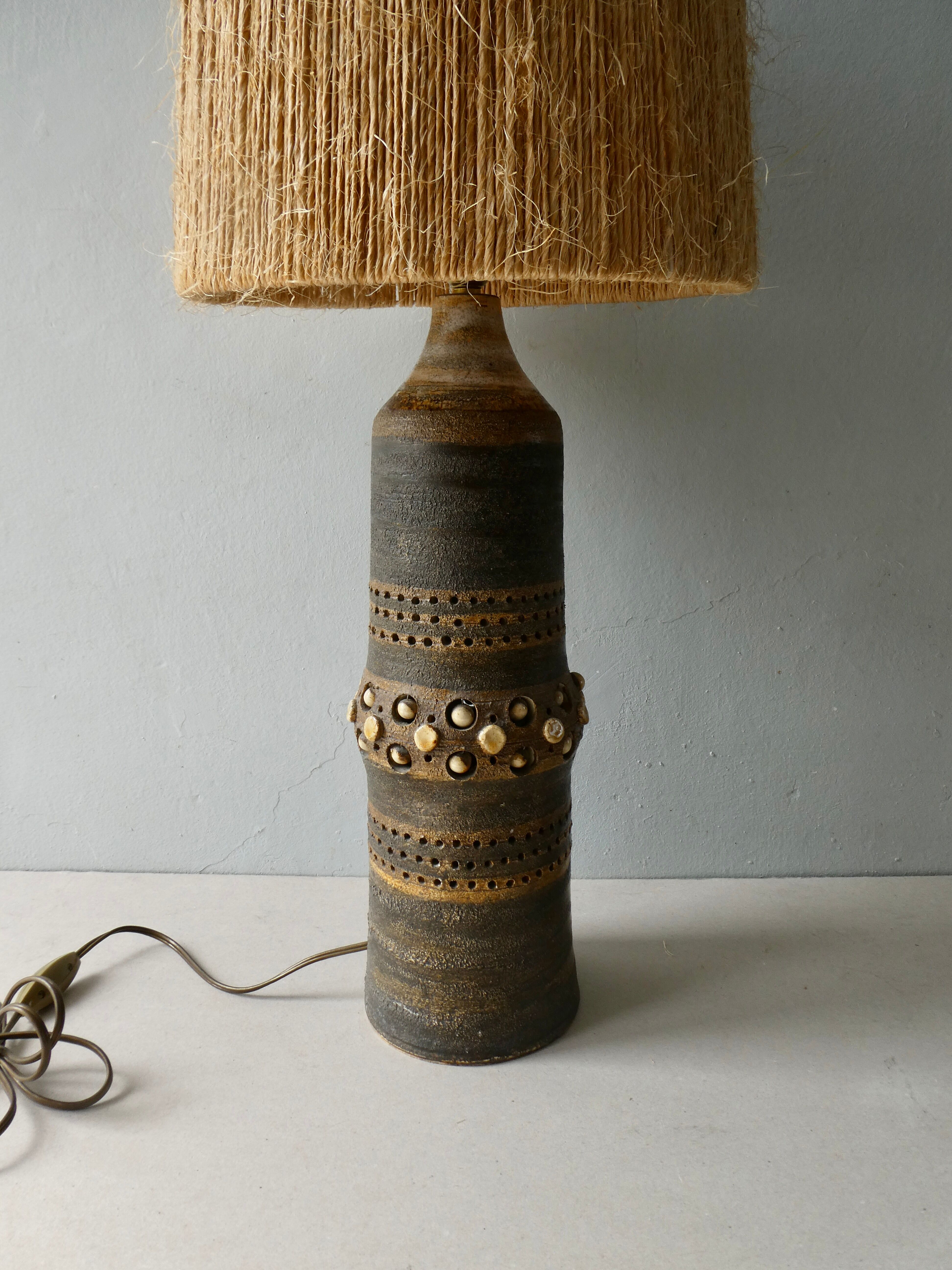 Ceramic lamp by Georges Pelletier, circa 1960