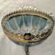 Glass chandelier Blues shabby chic has tassels