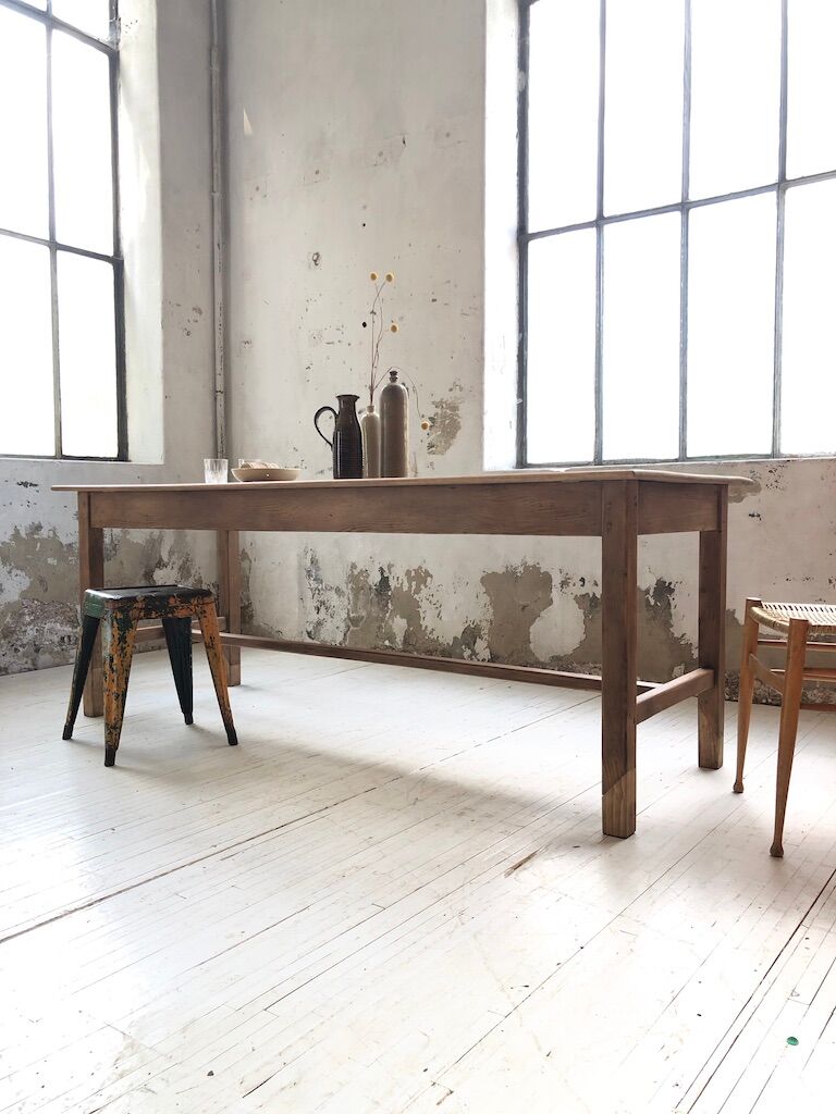 2m pine farm table