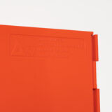Orange office benches