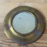 Set of 4 vintage brass mirrors