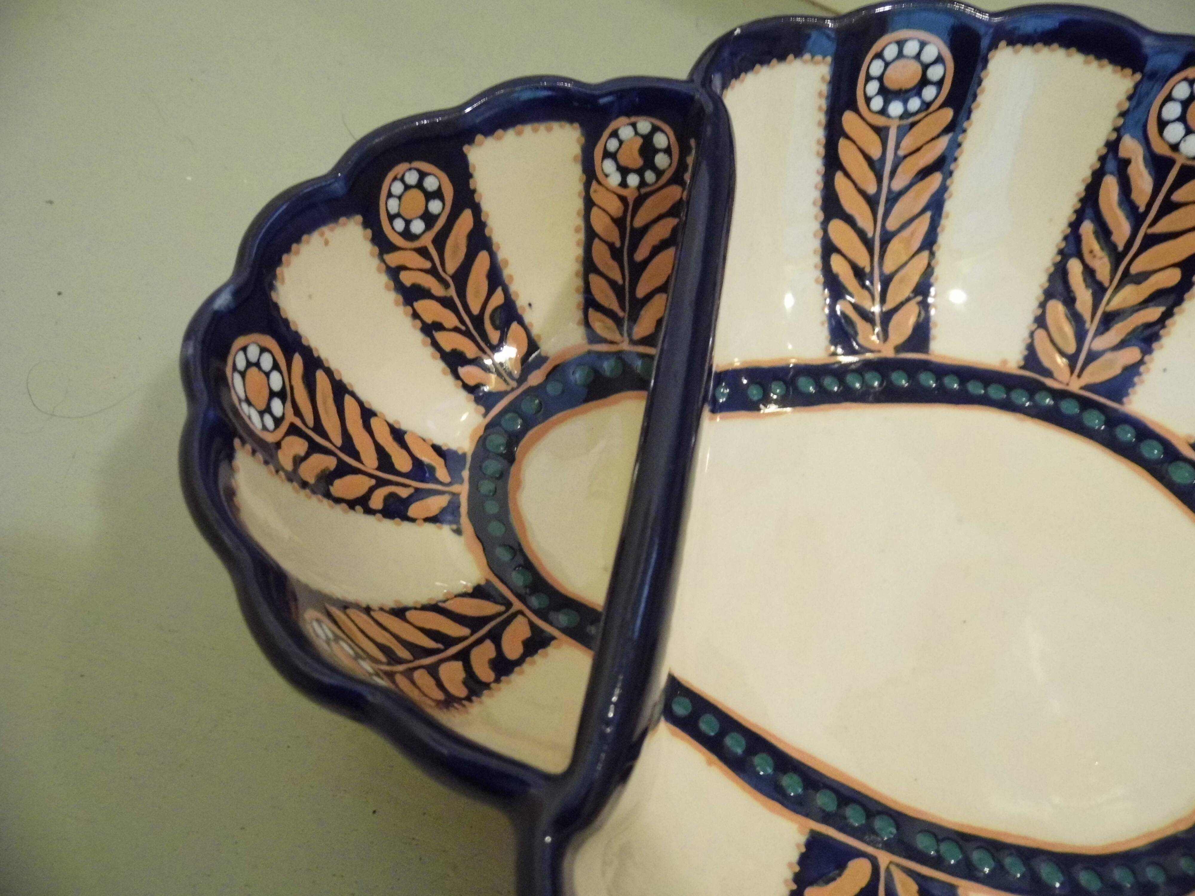 Bol en faience de Quimper, bol à artichaut