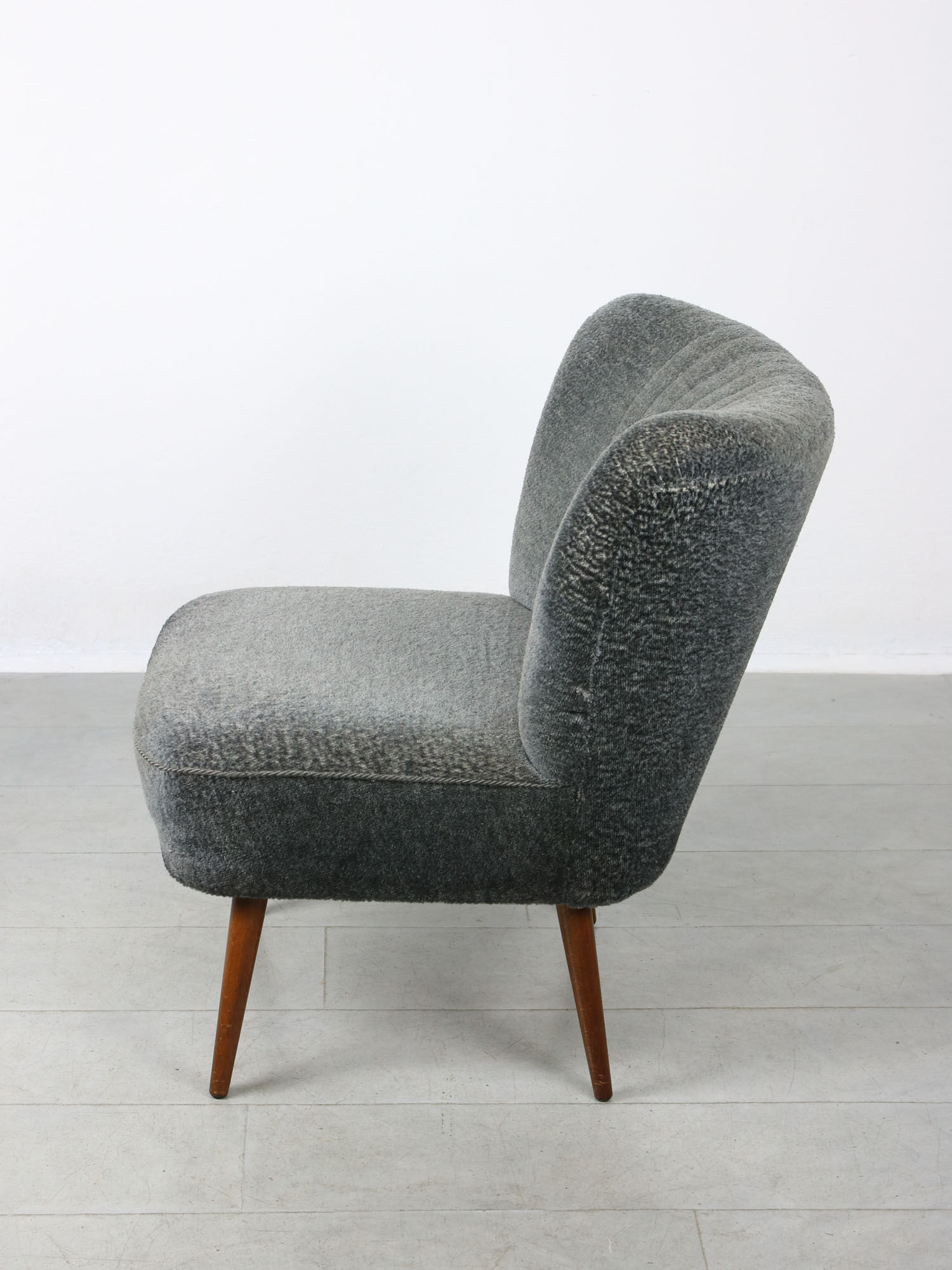 Chaises Art déco bleues, lot de 2