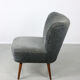 Chaises Art déco bleues, lot de 2