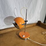 1970 Eyeball orange and chrome desk lamp