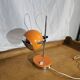 Lampe de bureau 1970 Eyeball orange et chrome