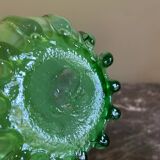 Murano green arum vase