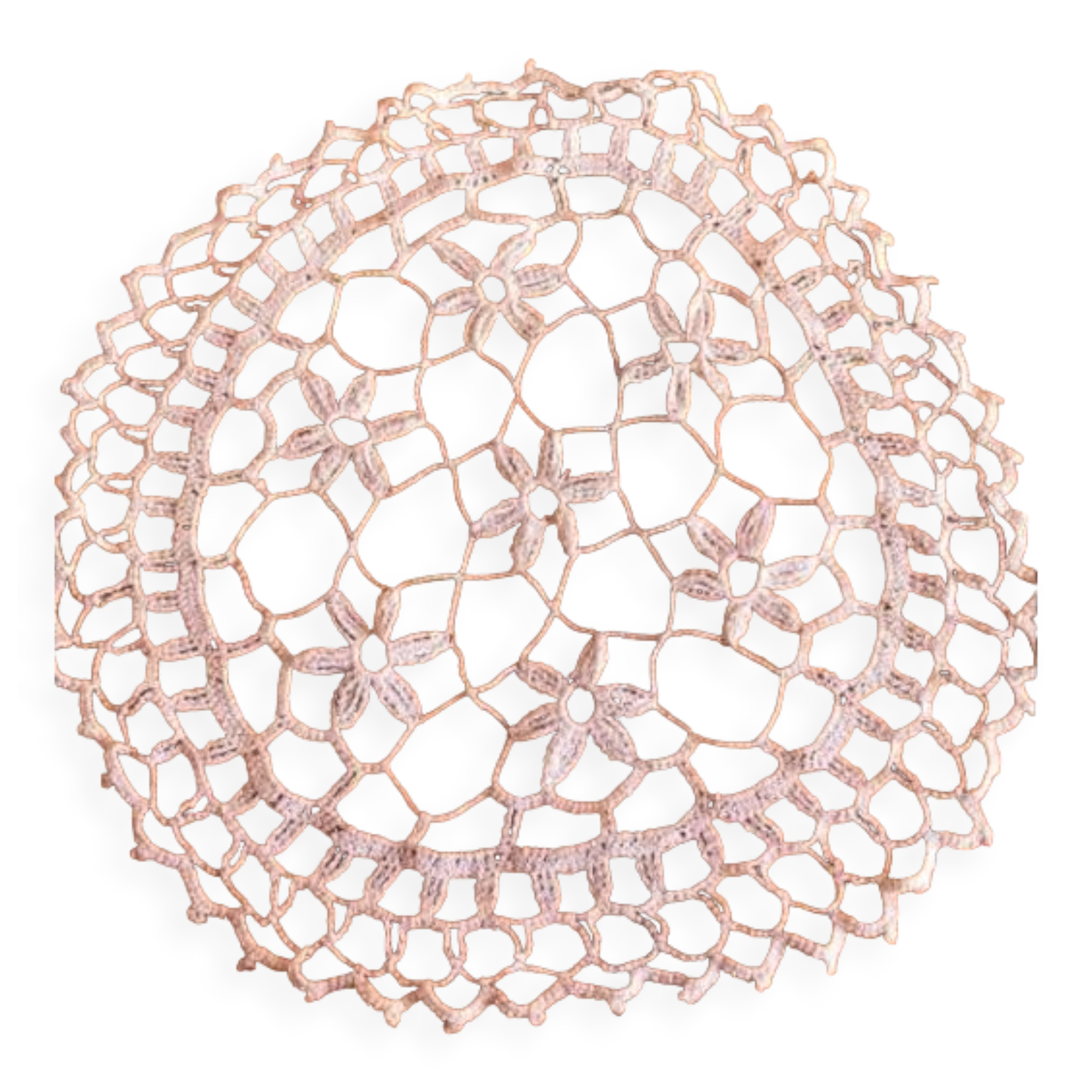 Handmade cotton placemat in new condition diameter 28 cm