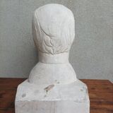 Pascal Boureille (1909-1999) Plaster bust signed portrait of a doctor