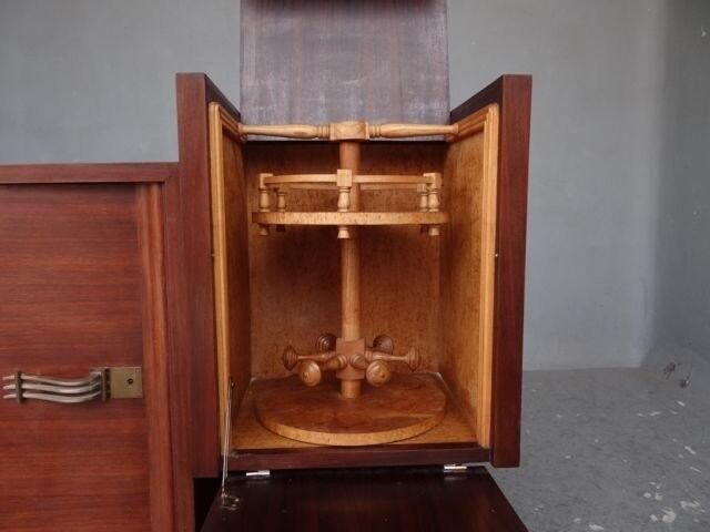 Bar service 1930 rosewood plate