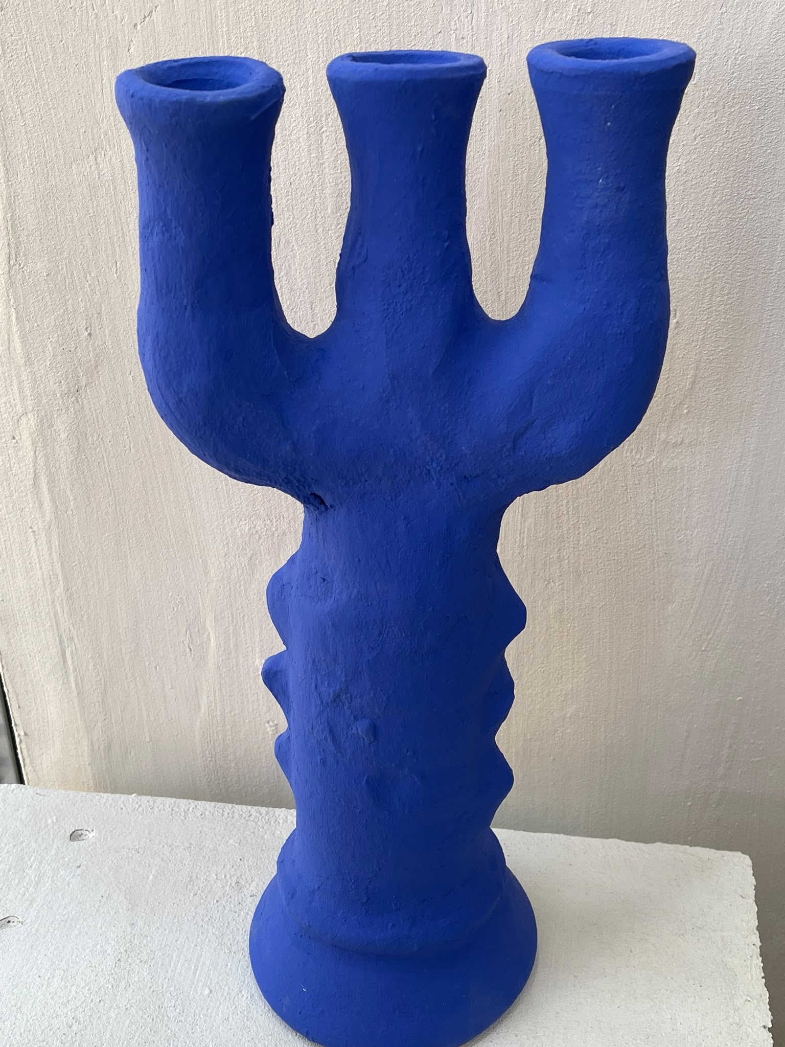 Blue candlestick