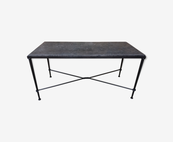 Wrought Iron Coffee Table And Marble Top Selency Wrought Iron Coffee Table And Marble, Wrought Iron Coffee Table With Marble Top