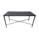 Table basse en fer forgé et dessus marbre