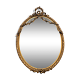 Oval mirror with flower garlands  31x45cm