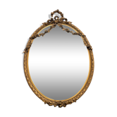 Oval mirror with flower garlands  31x45cm